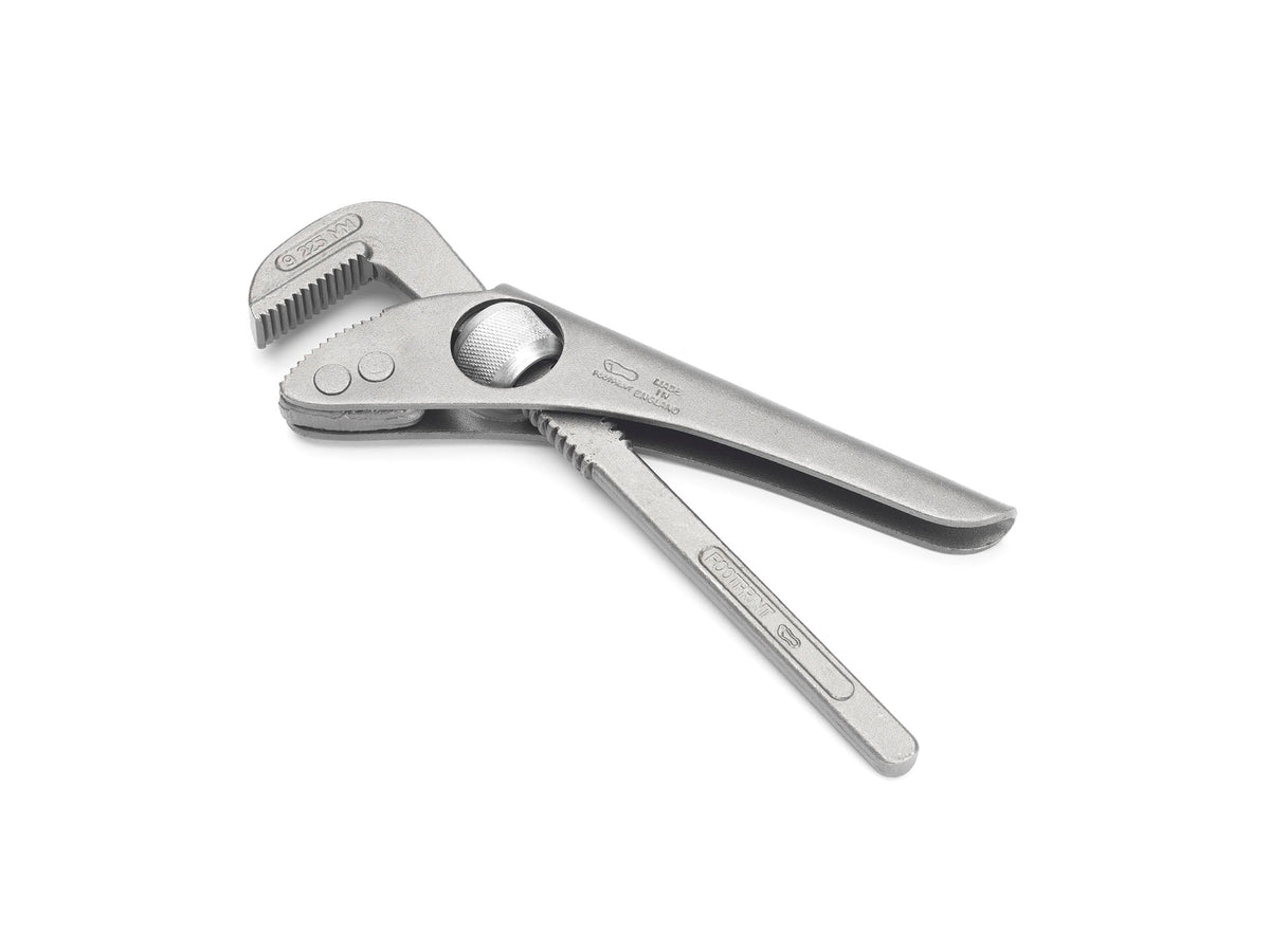 Footprint Thumbturn Pattern Pipe Wrench angled view
