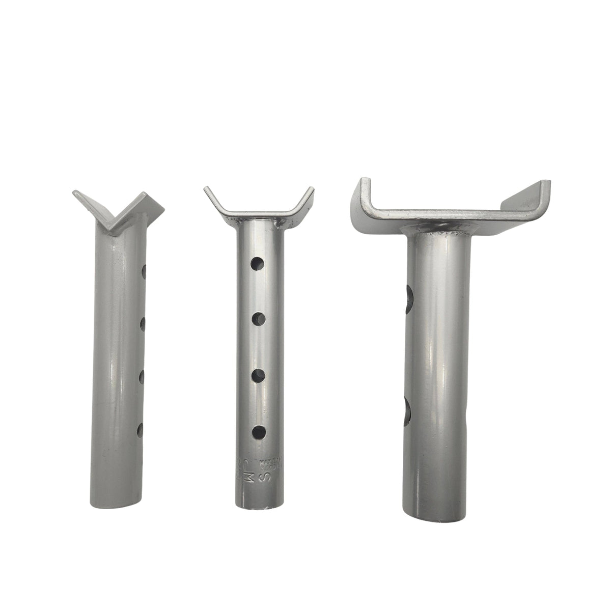 Melco axle stand crutches compared: V crutch, A crutch and flat top crutch