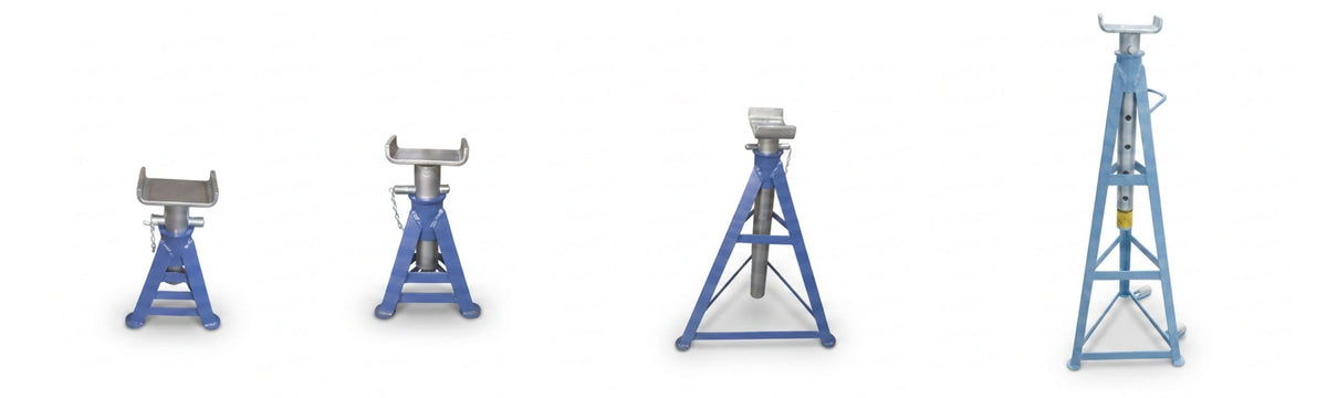 Melco commercial axle stands in four sizes